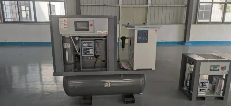 Industrial VFD panel connected to AC motor for speed control in automation system