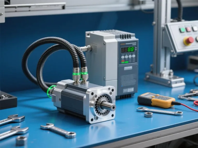 Industrial VFD motor overheating issue with highlighted stator heating and cooling challenges