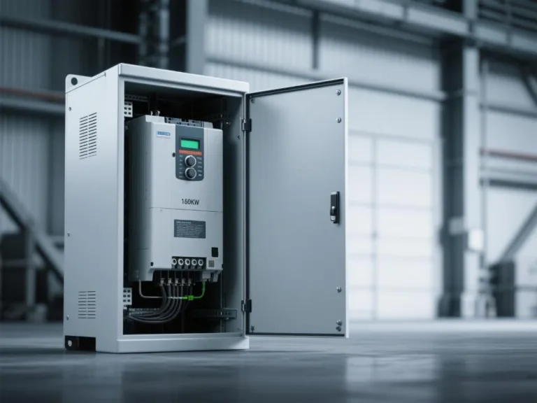 160kW VFD system highlighting VFD leakage current issues and solutions in variable frequency drive applications.